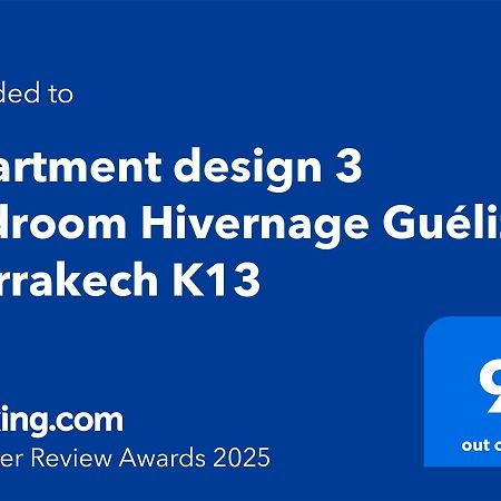 Apartment Design 3 Bedroom Hivernage Gueliz Marrakech K13 Marrakesh Exterior photo
