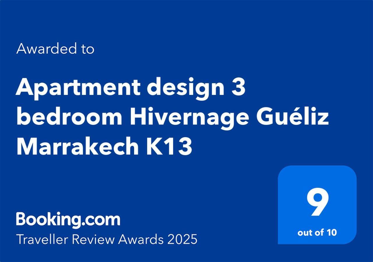 Apartment Design 3 Bedroom Hivernage Gueliz Marrakech K13 Marrakesh Exterior photo